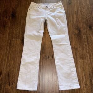 🔥🔥SOLD🔥🔥 Dear John White Jeans Cropped Straight Leg Sz 25 Womens Jeans